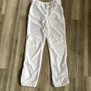 NWOT Russell Athletic White Baseball Pants Adjustable Length Adult Small